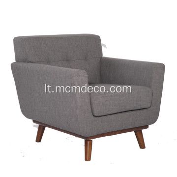 Šimtmečio vidurio moderni klasikinio audinio sofa